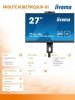 IIYAMA Monitor 27 cali XUB2790QSUH-B1 IPS,QHD,CAM,MIC,HDMI,DP,3xUSB(3.2),  100Hz,ADAPTIVE SYNC,FlickerFree,2x2W,WINDOWS HELLO